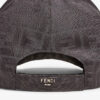 casq1597_1.jpg Casquette de baseball en tissu jacquard FF gris