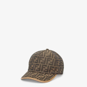 casq1599_0.jpg Casquette de baseball en tissus Jacquard FF brun