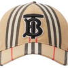 casq1607_0.jpg Casquette de baseball coton carreaux monogramme beige